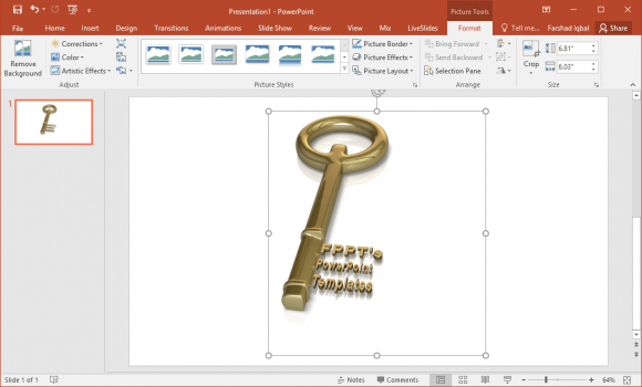 golden key clipart with custom text