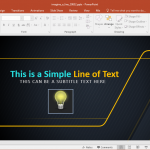 imagine a line powerpoint template
