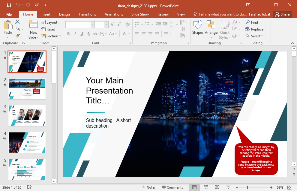 animated slant designs for powerpoint