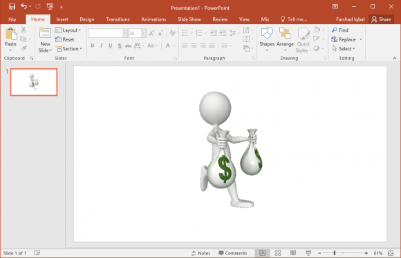 running with money bags clipart