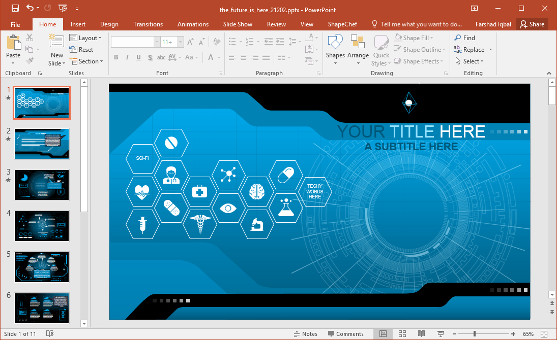 The Future is Here PowerPoint Template