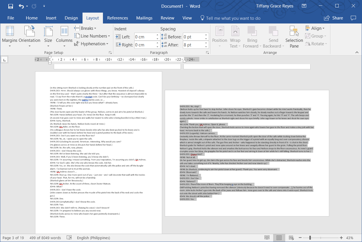 how to change margins on one page in word mac