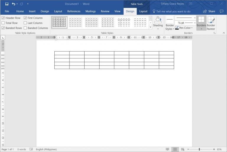 Method to Diagonally Split Cells in Word