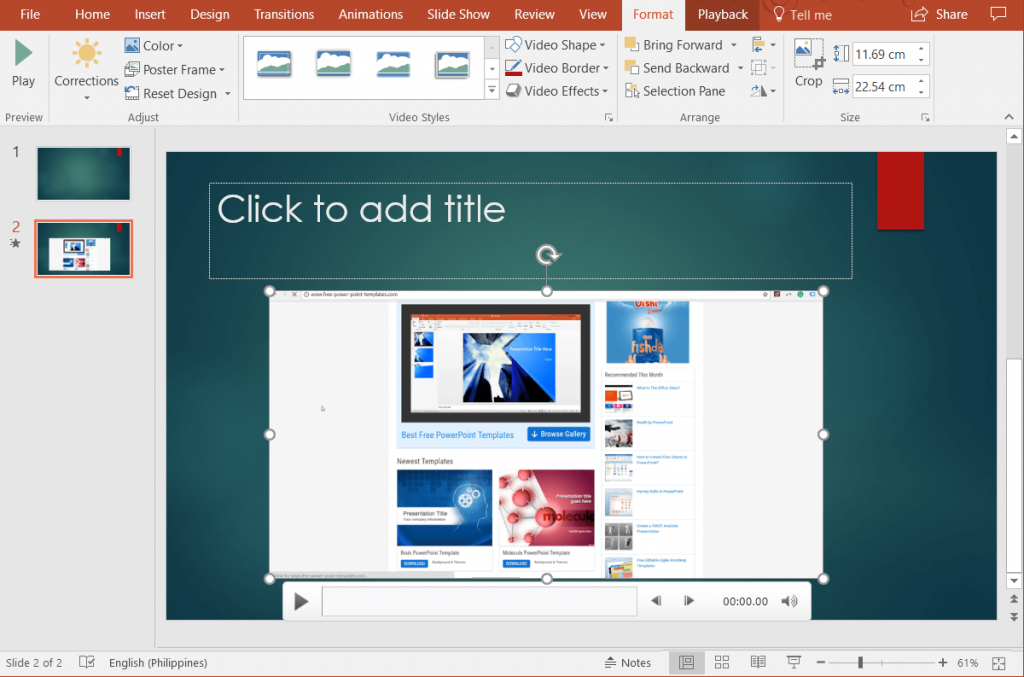 How to Record Screen in PowerPoint 2016