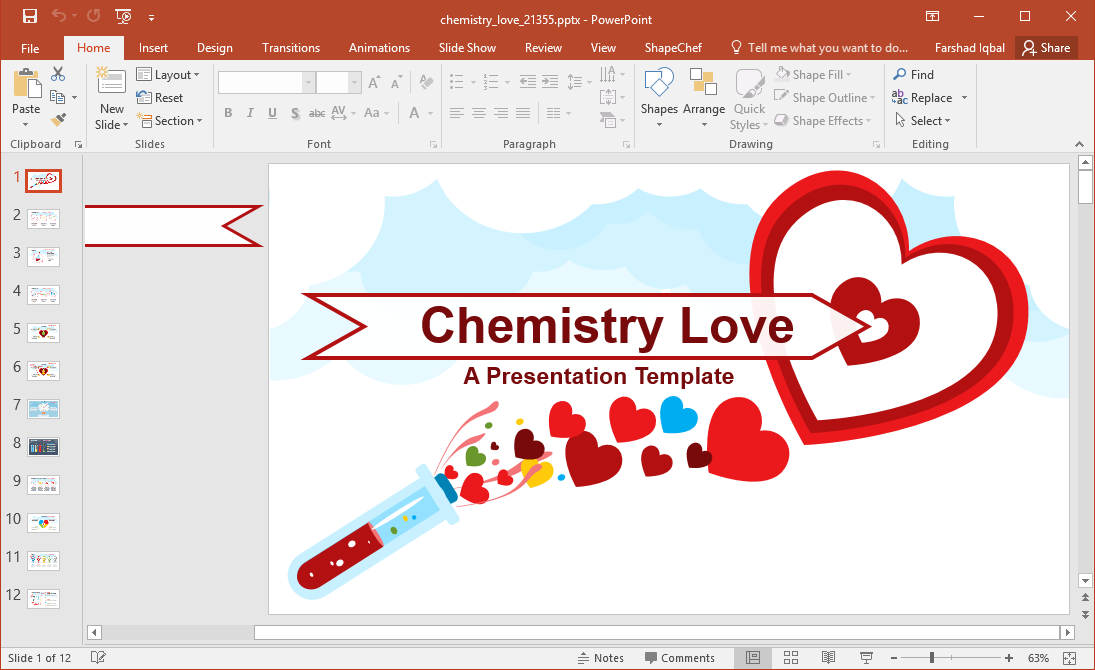 Animated Valentine's Day PowerPoint Template