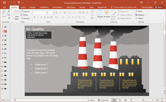 Pollution PowerPoint Template