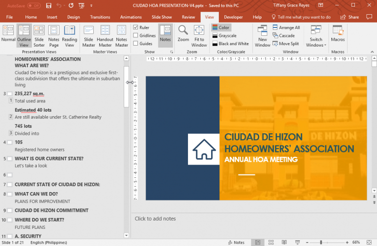 How to make a table of contents in powerpoint