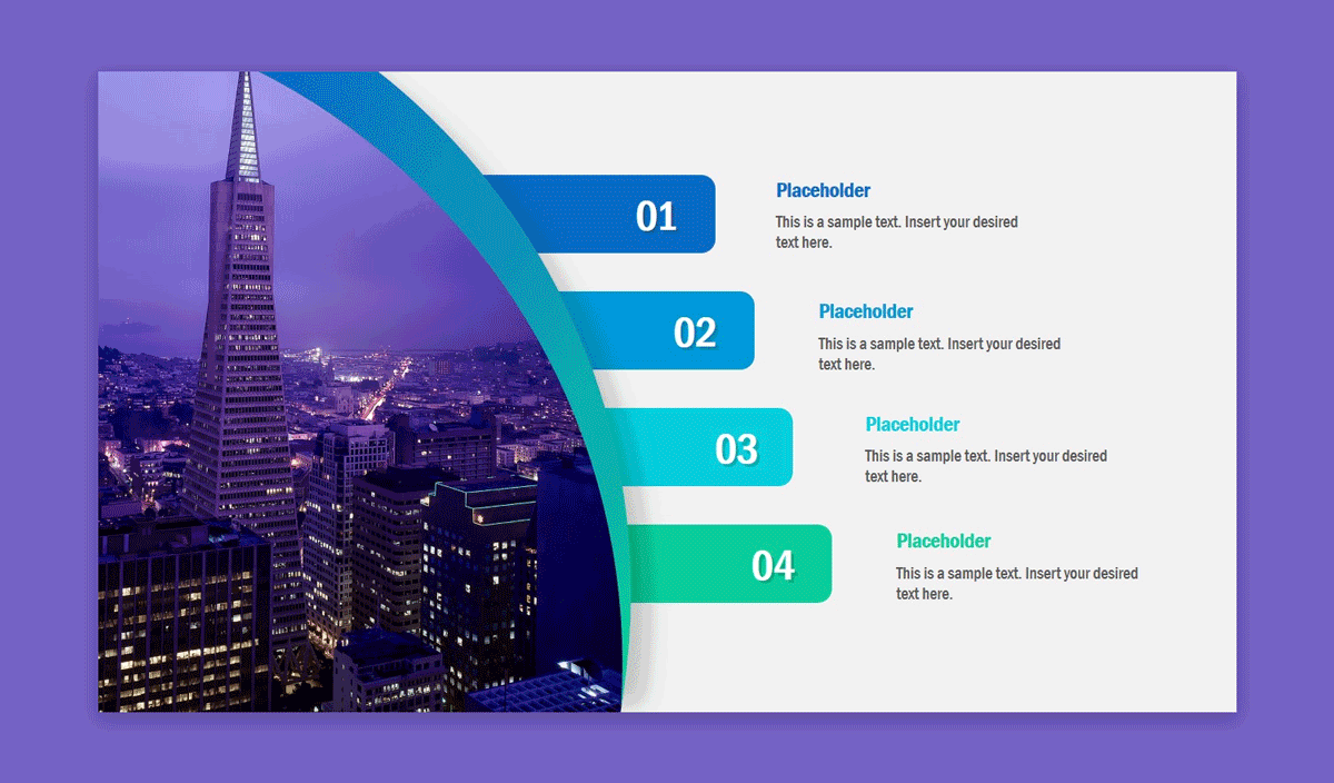 Agenda Slides Design with Table of Content for PowerPoint