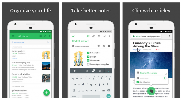 Evernote for Android Devices
