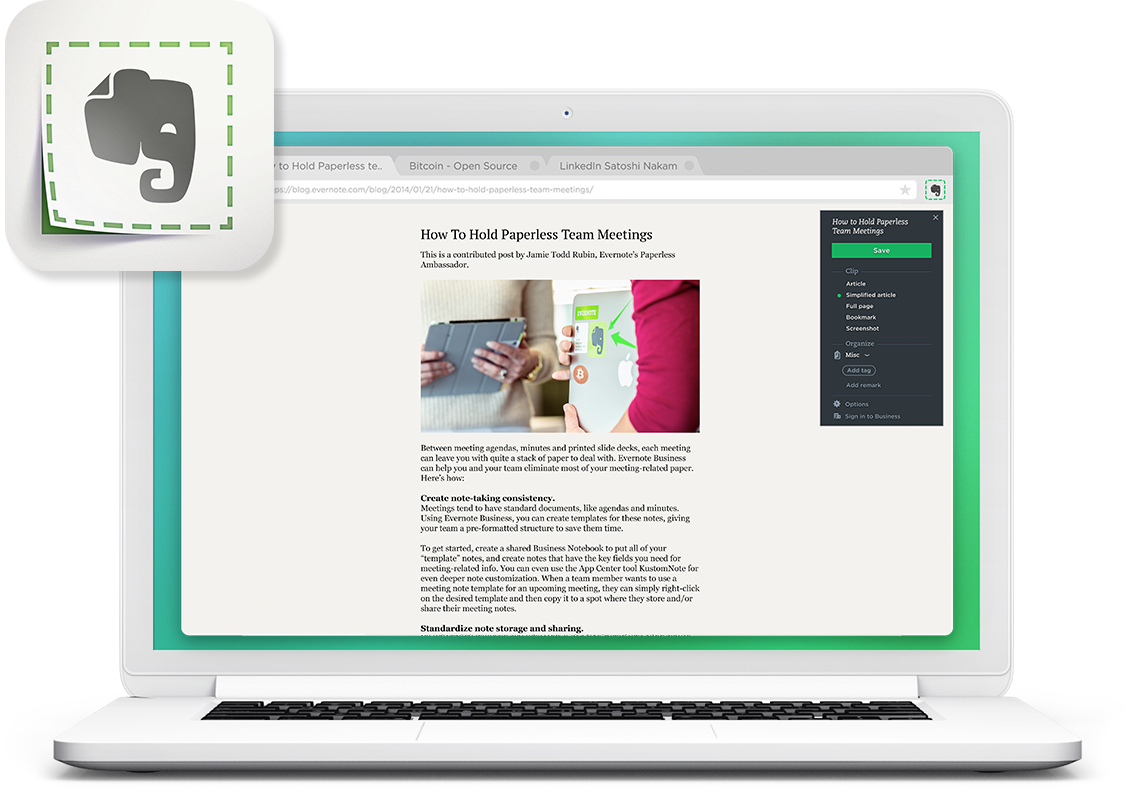 Evernote Web Clipper