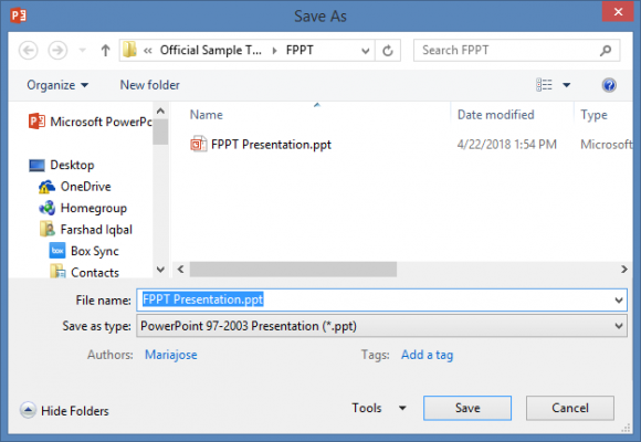 PPT File Format