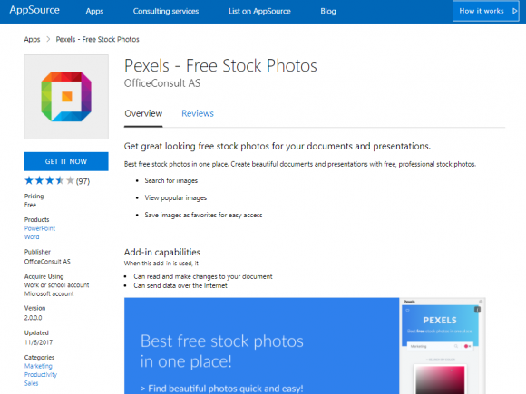 get-pexels-add-in-to-get-free-stock-photos