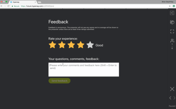 Get Real Time Feedback from your Audience