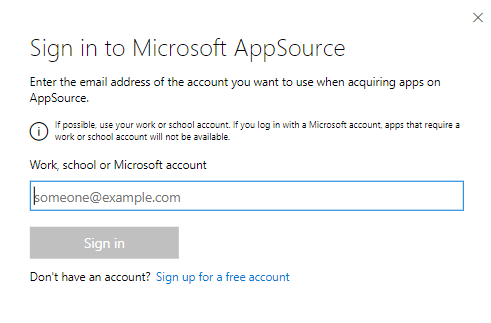 sign-into-appsource-with-microsoft-account