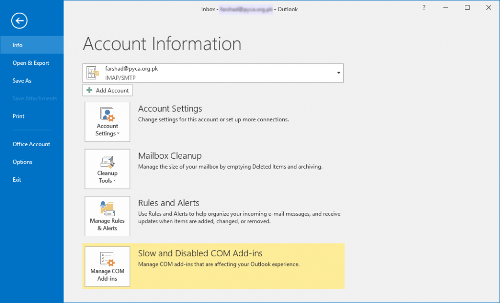 how to add email to outlook inbox