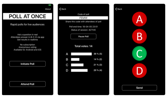 Polls at Once App for iPhone