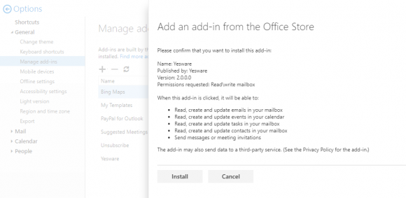 confirm-installation-of-add-in-within-outlook