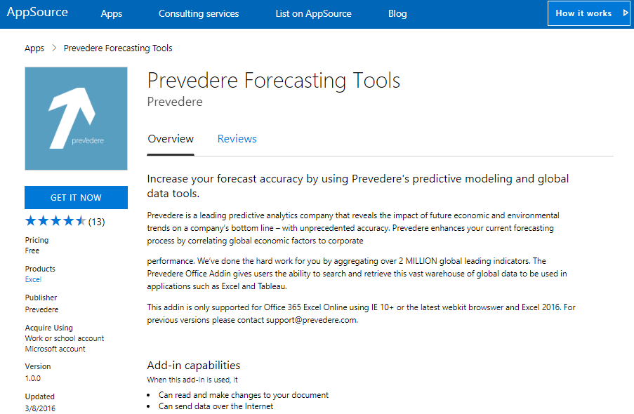 prevedere-forecasting-tools-add-in-for-excel