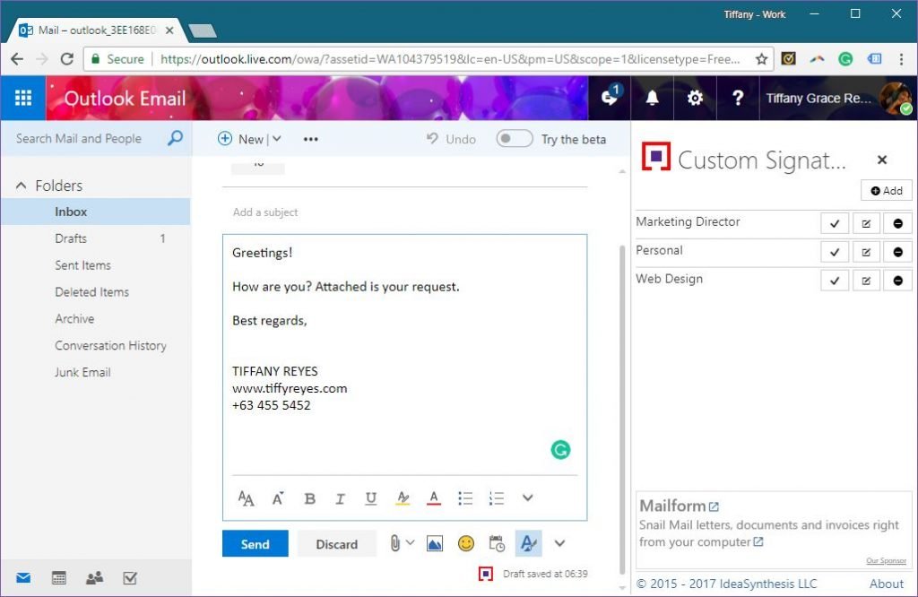 Use Custom Signatures for Different Recipients in Outlook