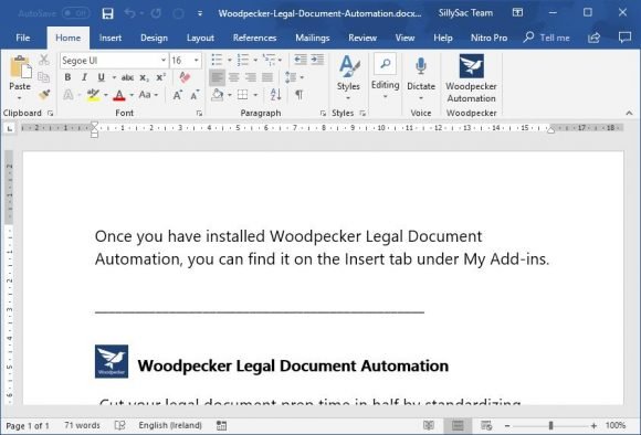 Standardize Legal Document Automation in Word with Woodpecker