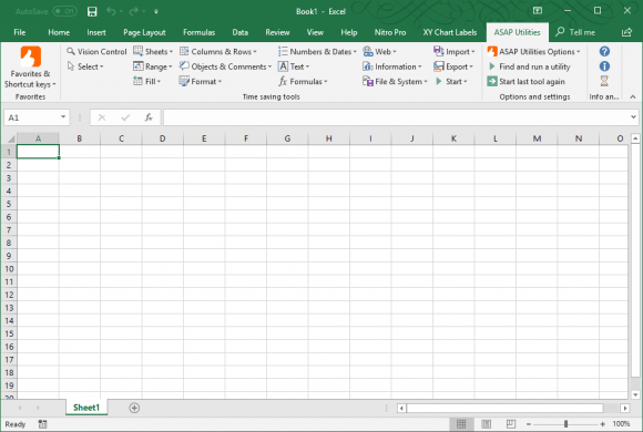 ASAP Utilities Tab In Excel