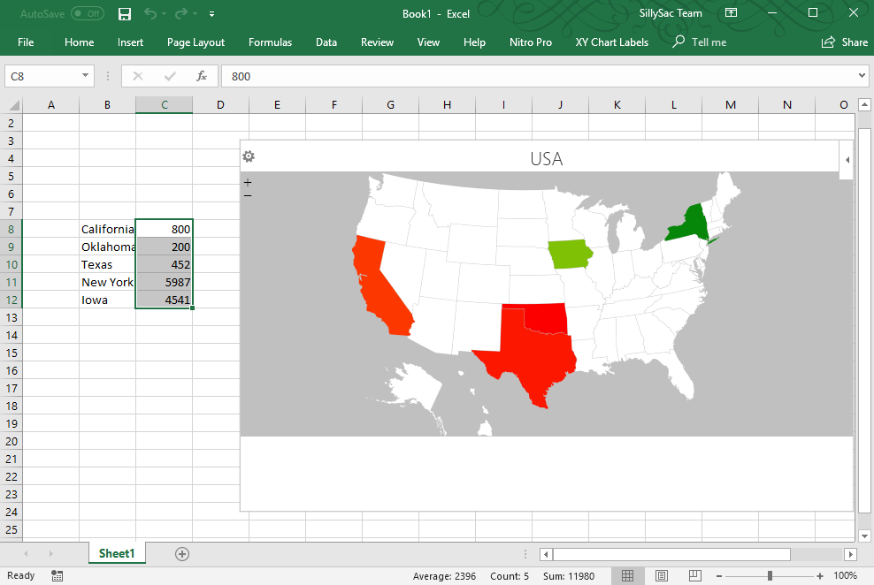 How To Make A Geographic Heat Map In Excel   Create Your Own Heat Map 