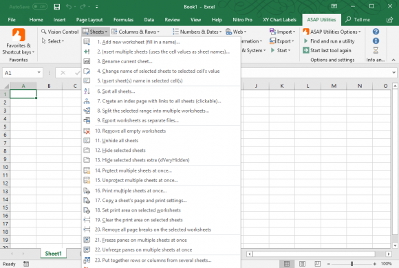 Find Expanded Excel Features