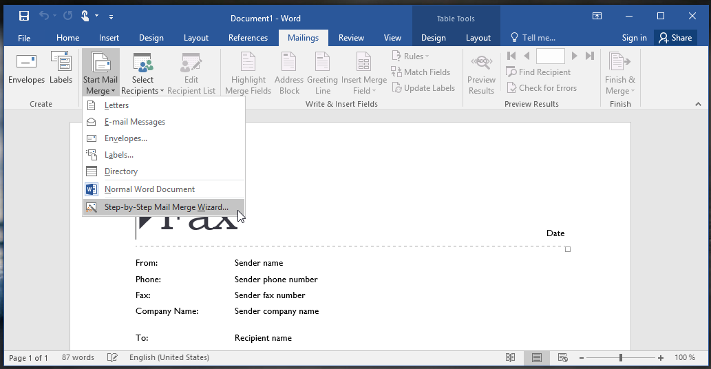 mail merge excel for mac 2016