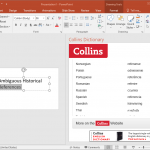 Collins Dictionary for PowerPoint