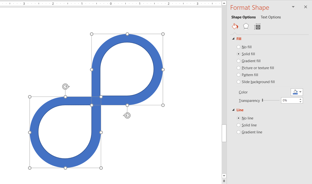 Infinity Sign Shapes for PowerPoint