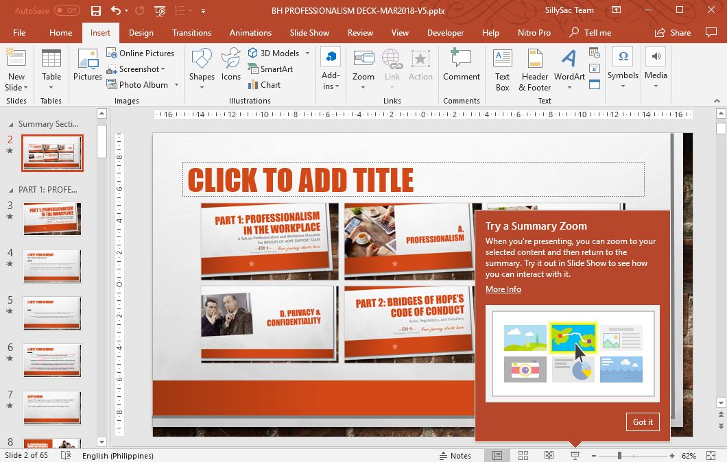 powerpoint zoom for mac