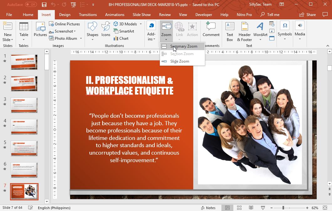 Use the Zoom Tool in PowerPoint