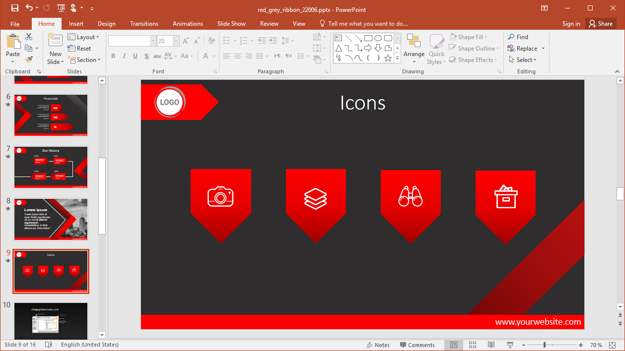 Red Icon Set