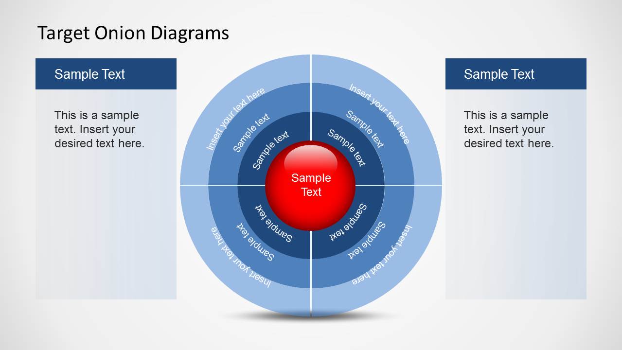Target Onion Diagram PowerPoint template and compatible with Google Slides