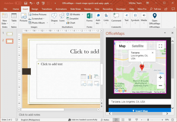 Search Location in OfficeMaps Pane