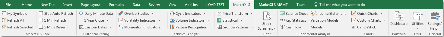 Stock Quotes Add-in for Excel
