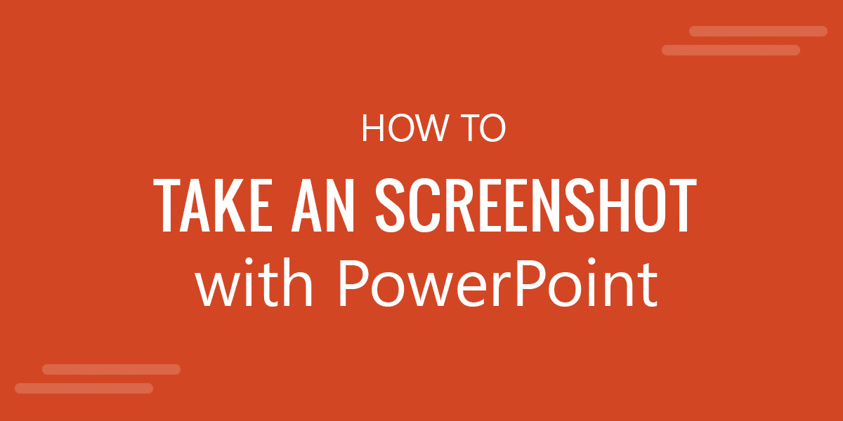 take a screenshot in powerpoint for mac