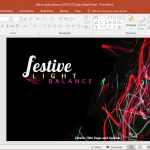 Animated Festive Lights PowerPoint Template