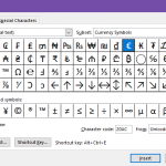 Keyboard Shortcuts for Symbols in Word