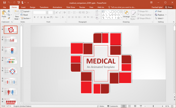 Animated Medical Comparison PowerPoint Template