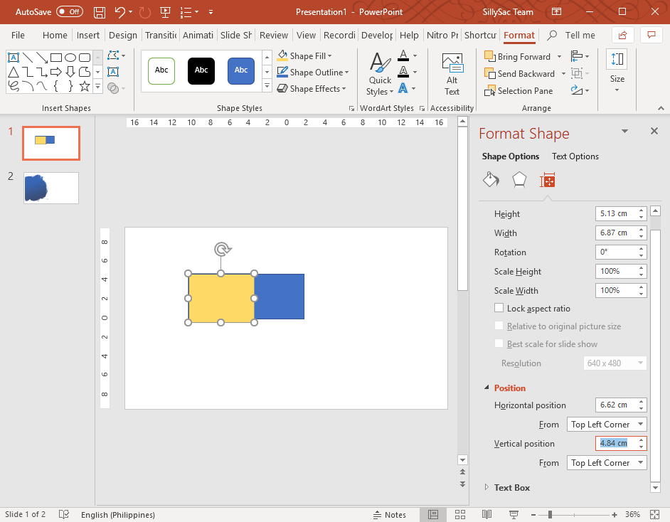 Copy Exact Position of PowerPoint Objects