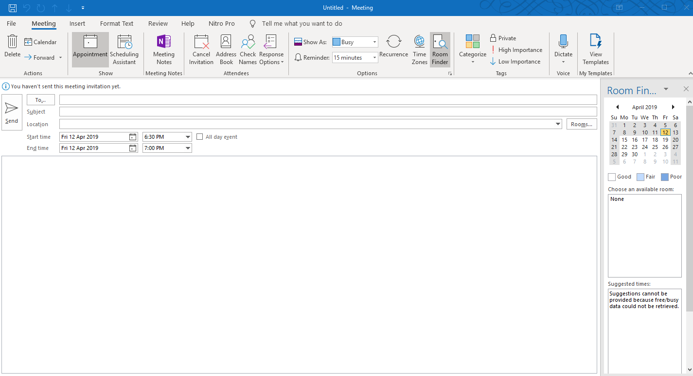 How to Send Meeting Invites in Outlook Intended For Outlook Meeting Invite Template