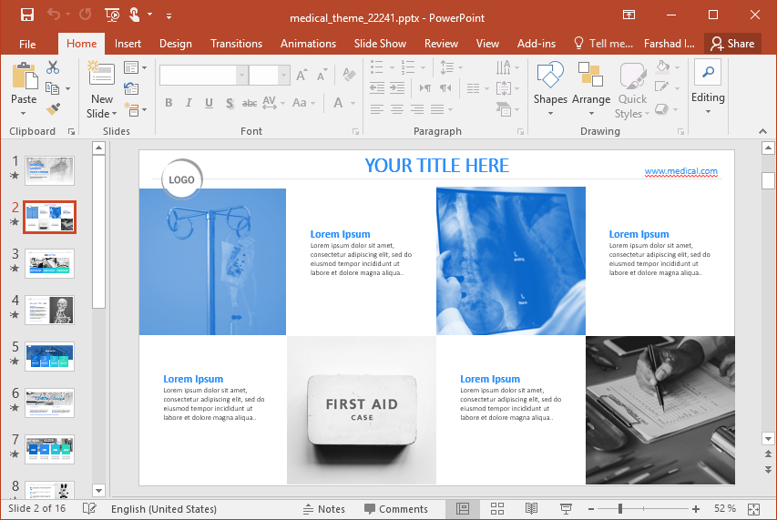 Animated Medical Presentation PowerPoint Template