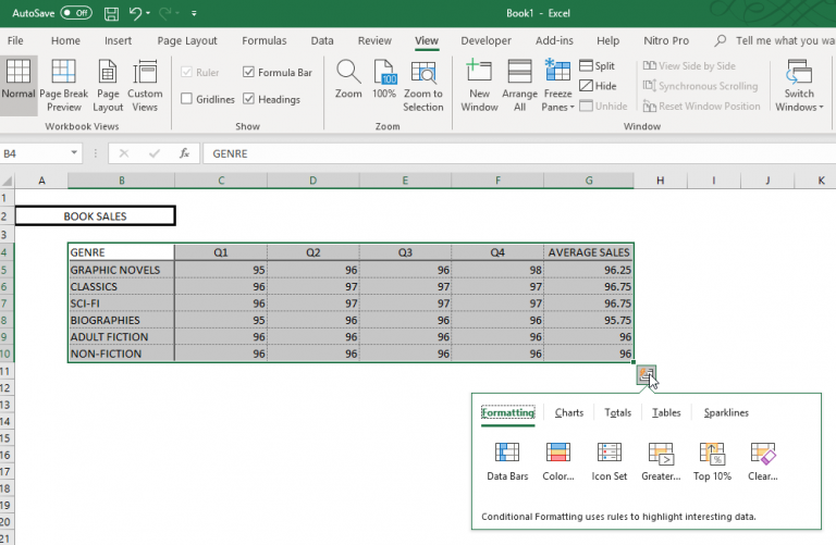 How to Analyze Data Quickly in Excel