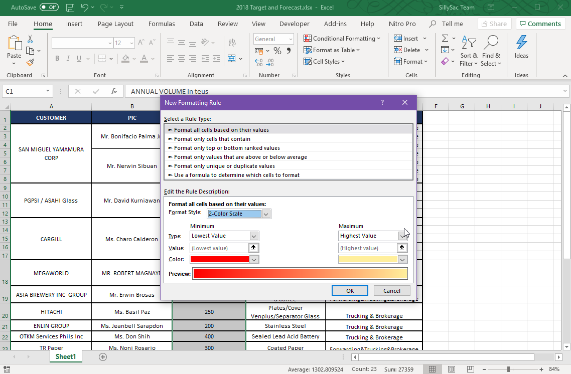 excel for mac format cell based on keyword