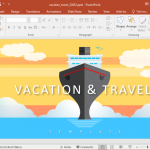 Animated Vacation Travel PowerPoint Template