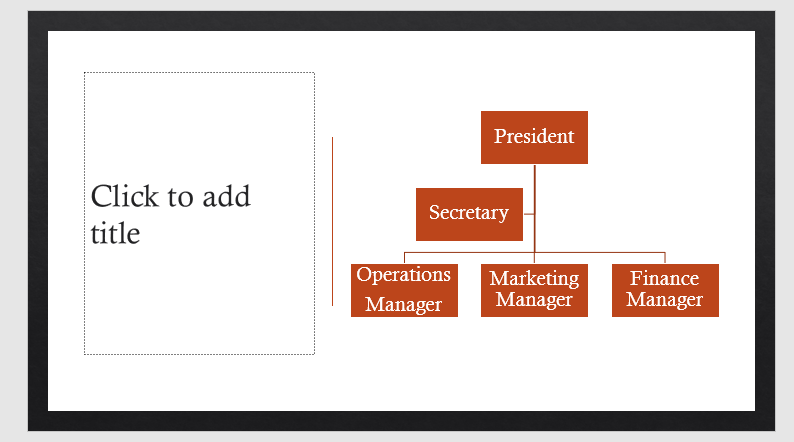 The Smartart Organization Chart Is In The Category