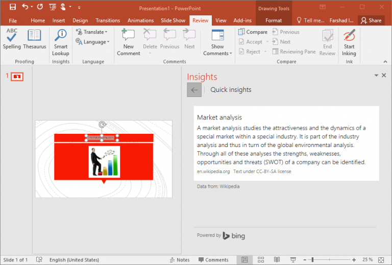 How to Use Smart Lookup in PowerPoint