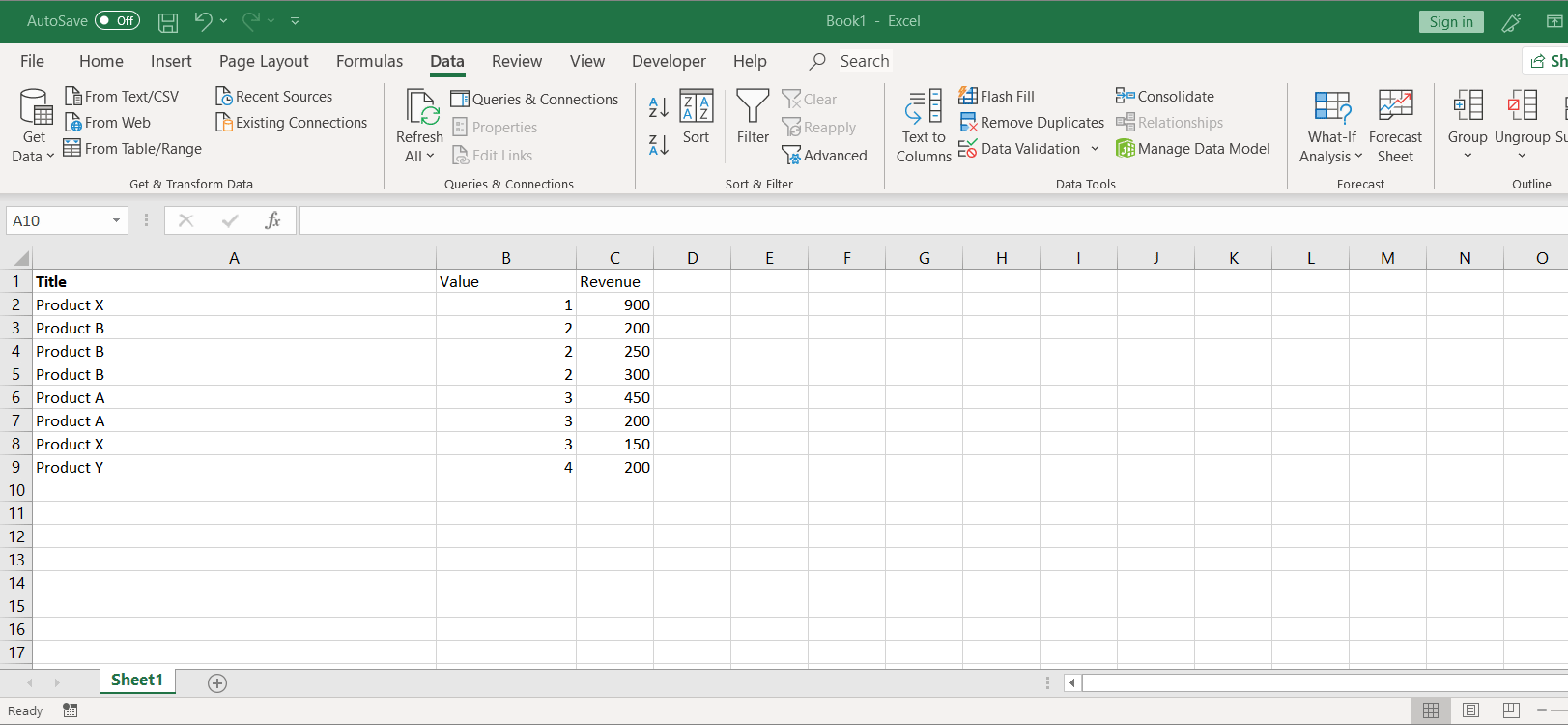 Режим чтения excel