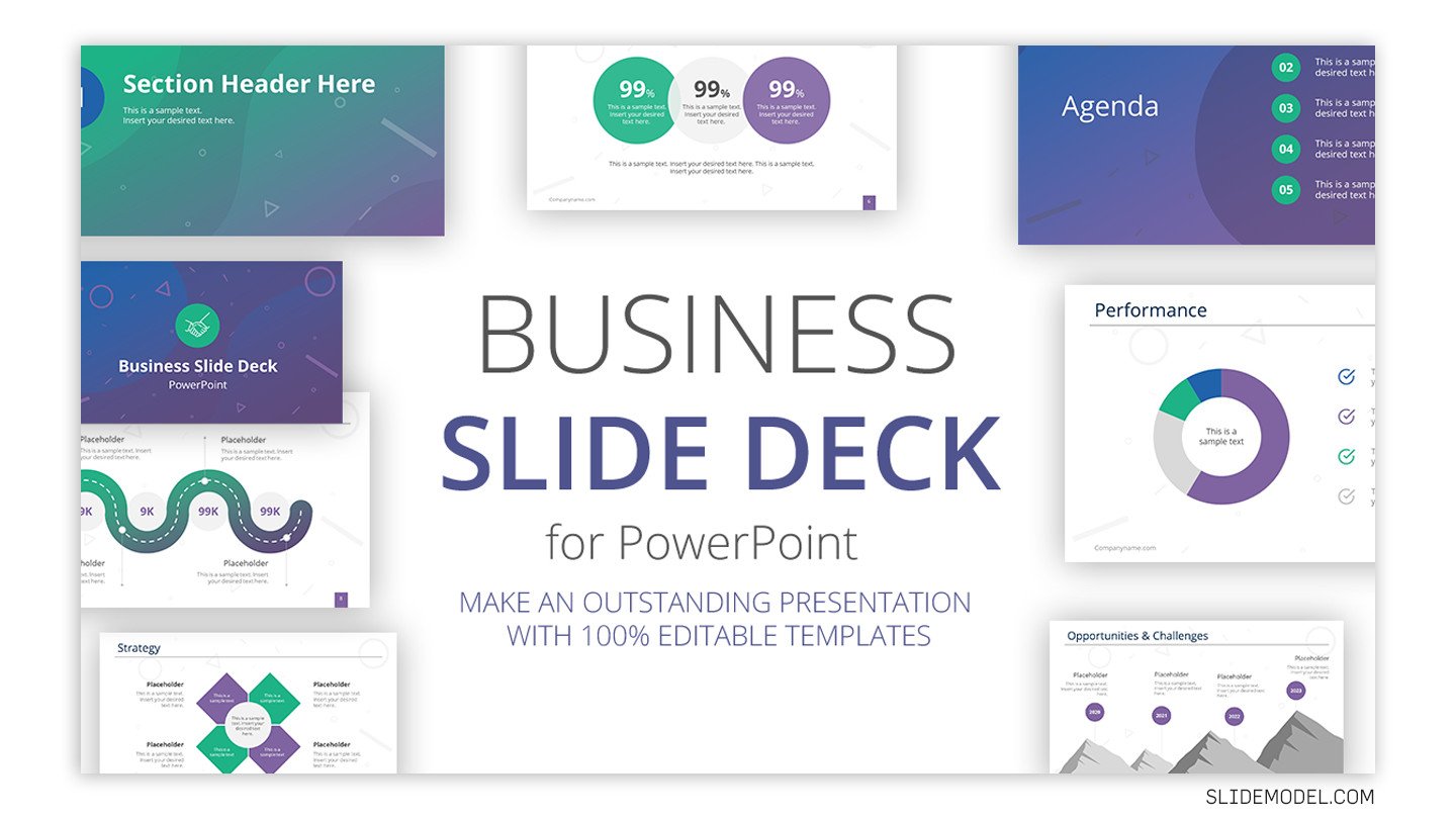 Business Slide Deck Presentation templates